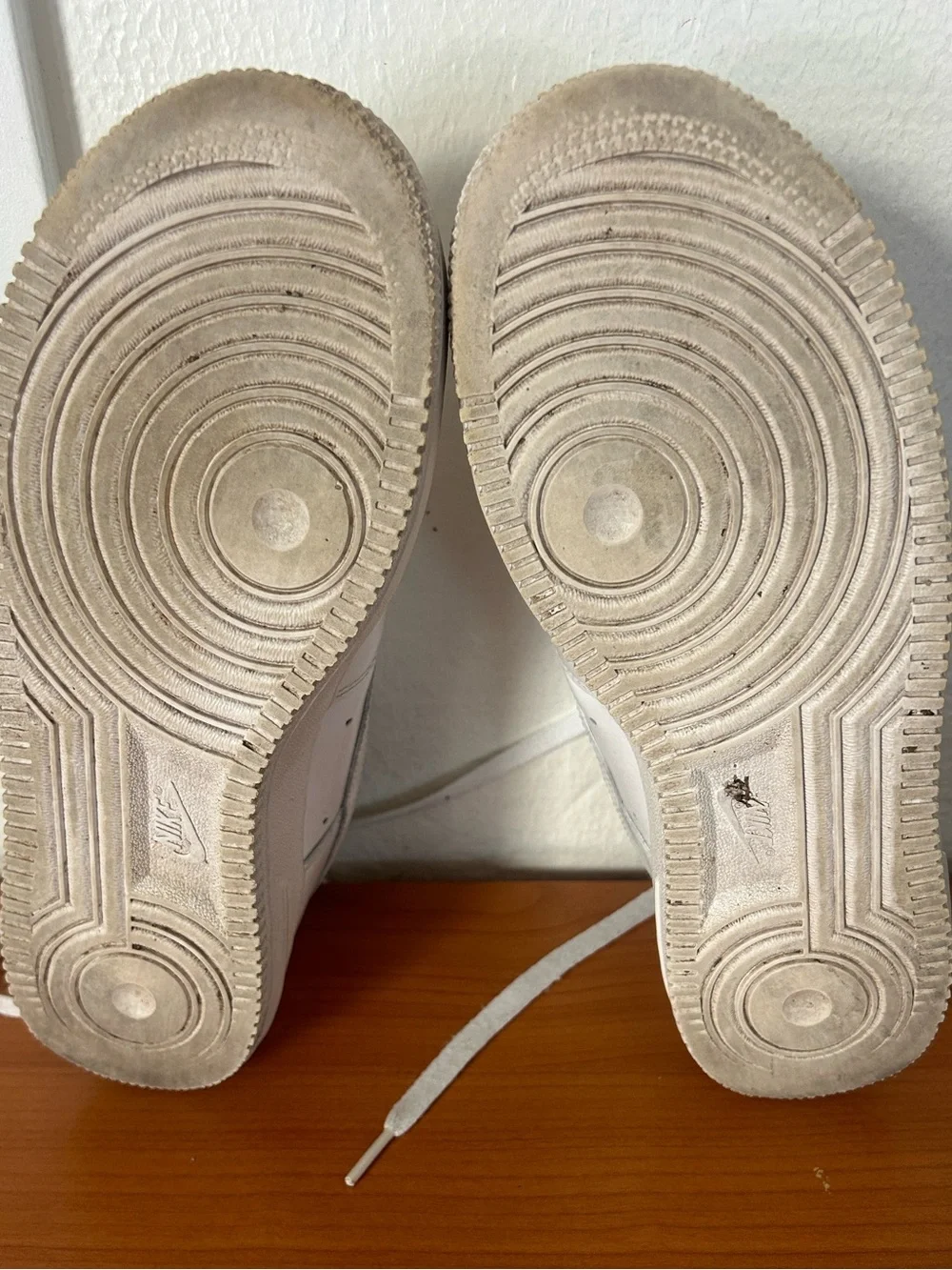 Nike White Low-Top Leather Sneakers
